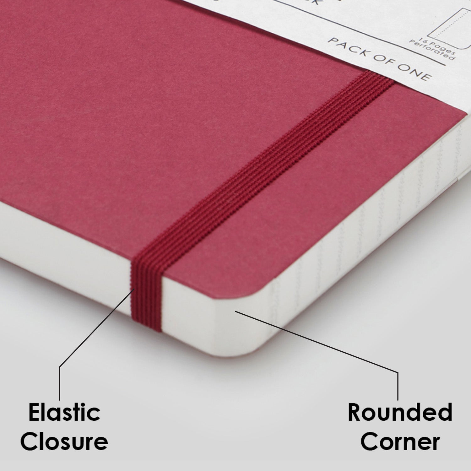 myPAPERCLIP Limited Edition Soft Cover Notebook - Raspberry - A5 - Ruled