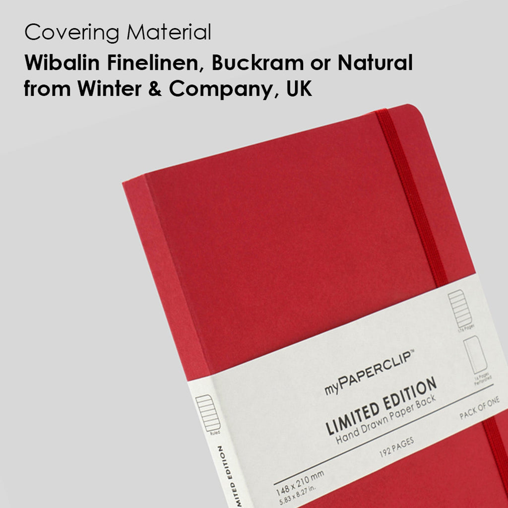myPAPERCLIP Limited Edition Soft Cover Notebook - Ruby - A5 - Ruled