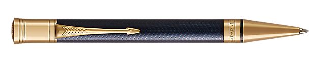 Parker Duofold Prestige Blue Chevron GT Ballpoint Pen