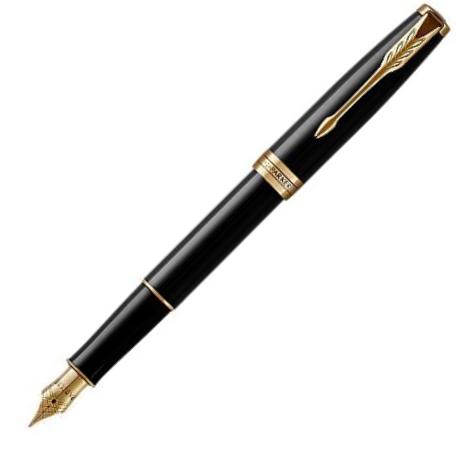 Parker Sonnet Black Lacquer GT Fountain Pen
